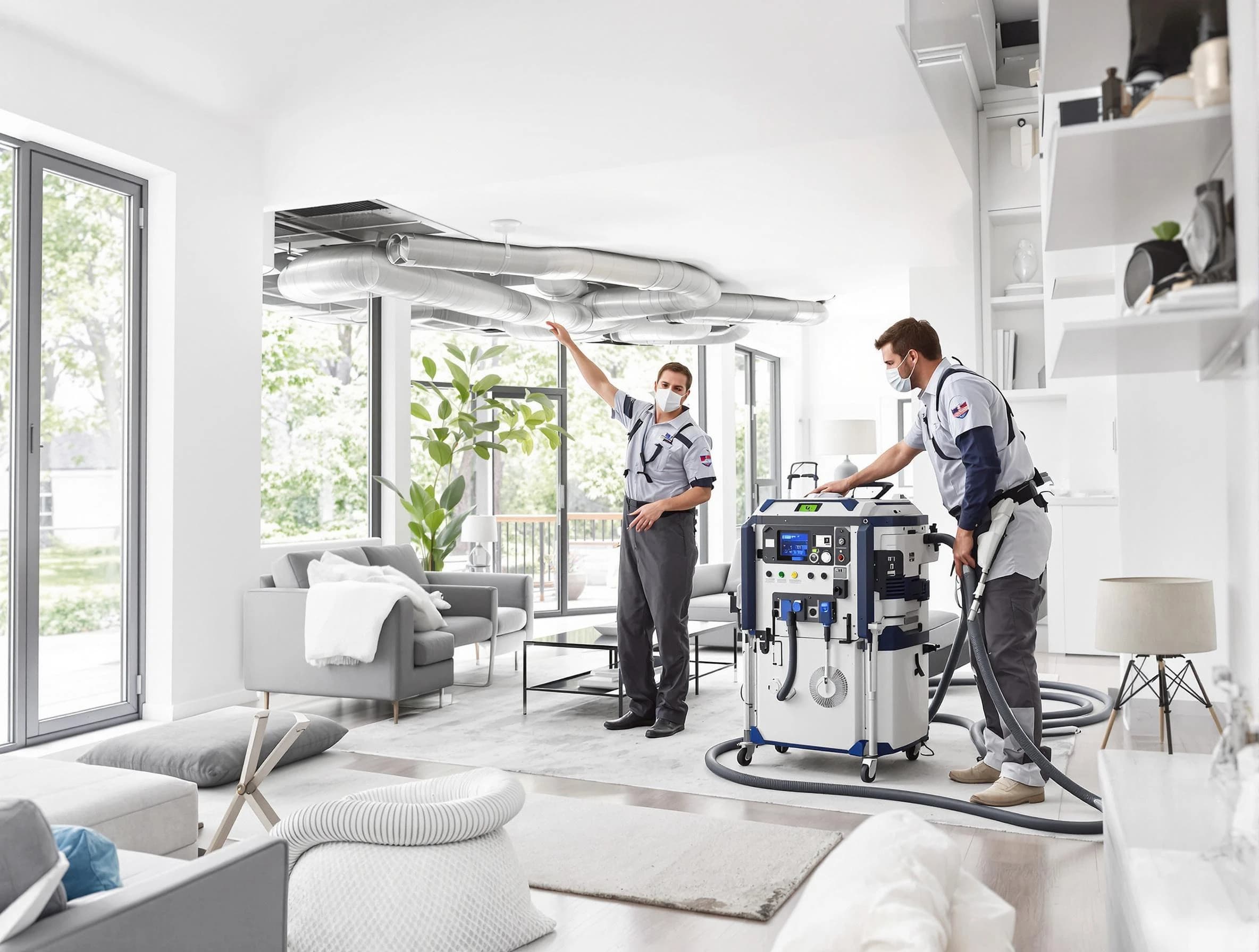 Englewood Air Duct Cleaning professional conducting pure air duct cleaning with state-of-the-art equipment in Englewood