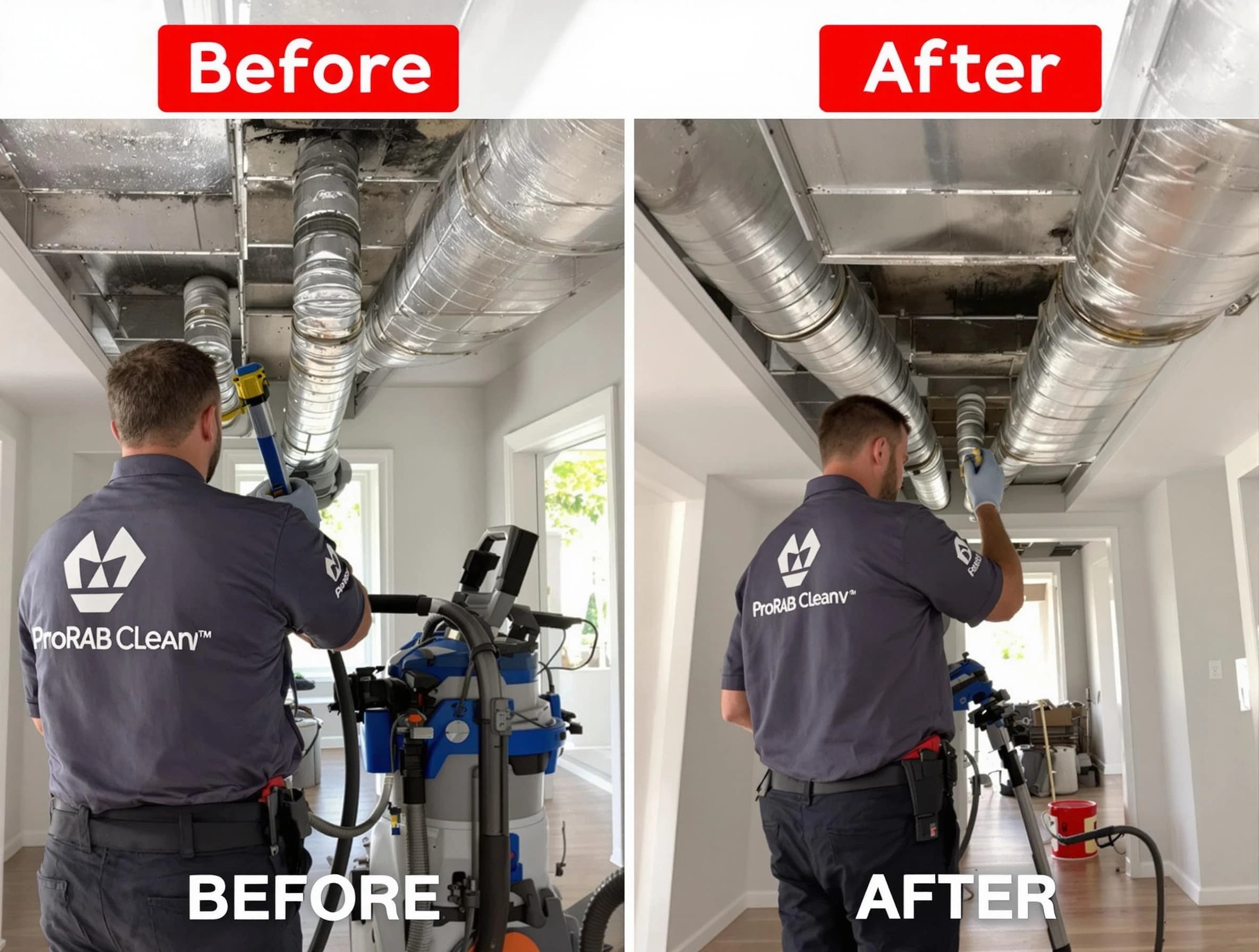 Englewood Air Duct Cleaning expert performing thorough residential duct cleaning in a Englewood home