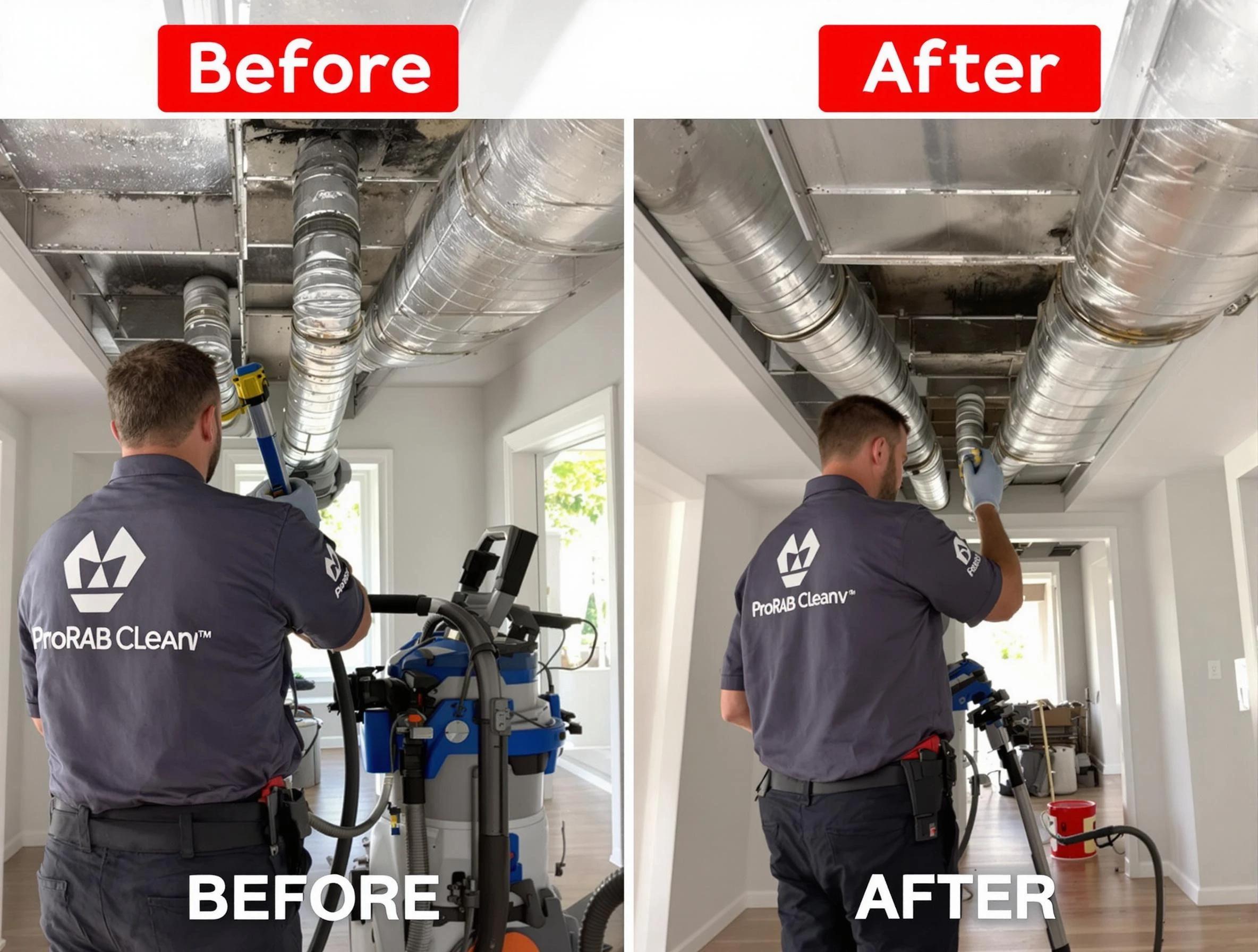 Englewood Air Duct Cleaning expert performing thorough residential duct cleaning in a Englewood home